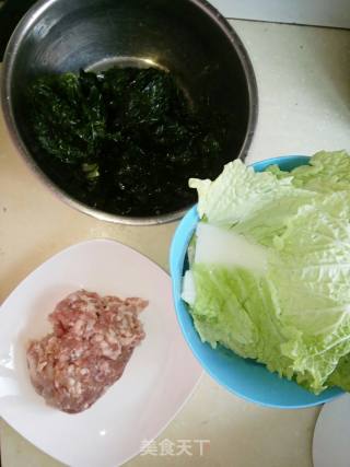 大连麦穗海菜包子的做法步骤：1