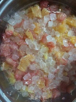 姜柚蜜茶的做法步骤：2