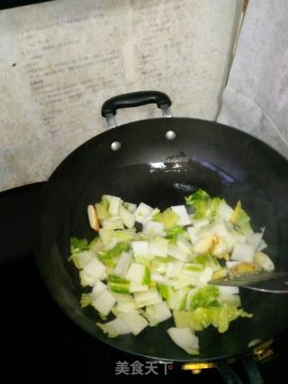 白菜烧豆腐卷的做法步骤：3