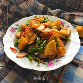 土豆炒肉的做法步骤：6