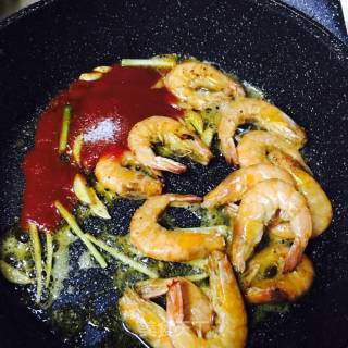 茄汁大虾的做法步骤：6