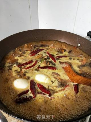 小鸡炖蘑菇的做法步骤：9