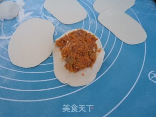 倭瓜猪肉馅蒸饺的做法步骤：7