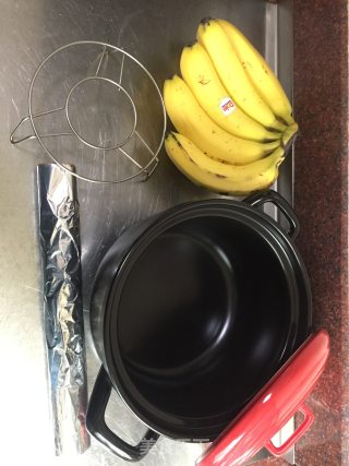 烤香蕉的做法步骤：1