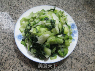 香菇炒手捏菜的做法步骤：5