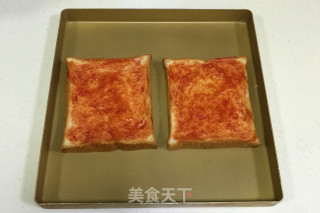 南极磷虾吐司披萨的做法步骤：5