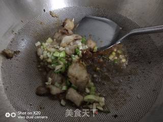 有机菜花炒肉的做法步骤：4