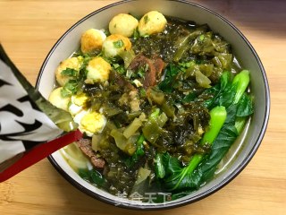 酸菜牛肉粉的做法步骤：10