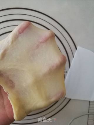 抹茶蜜豆吐司+紫薯蜜豆吐司的做法步骤：4