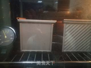 抹茶蜜豆吐司+紫薯蜜豆吐司的做法步骤：13