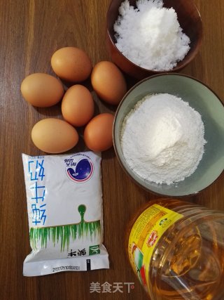 方盘海绵蛋糕的做法步骤：1