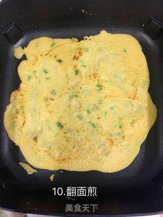 简单款鸡蛋葱油饼的做法步骤：10