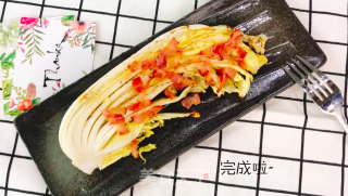 日式烤白菜色拉的做法步骤：6
