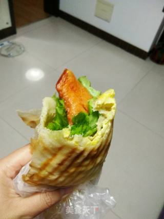 鸡蛋灌饼的做法步骤：9