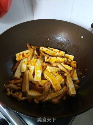 小炒豆腐的做法步骤：6