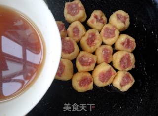 油豆腐镶肉的做法步骤：5