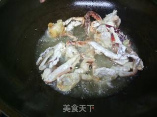梭子蟹炒年糕的做法步骤：3