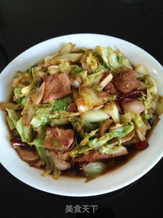 甘蓝炒肉的做法步骤：11