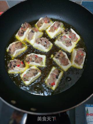 黄金酿豆腐的做法步骤：1