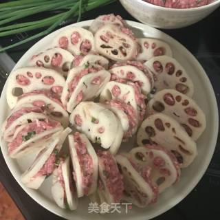 余外婆藕夹肉的做法步骤：5