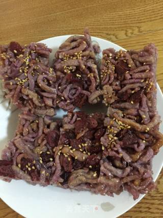 紫薯沙琪玛的做法步骤：2