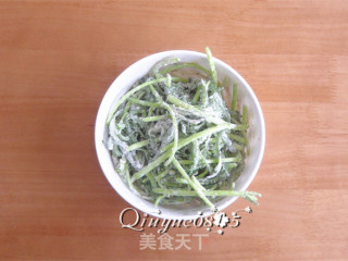 蒸茼蒿的做法步骤：5