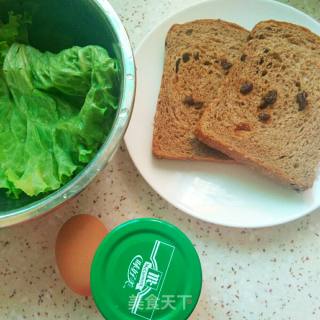 #懒人快手餐#三明治的做法步骤：1