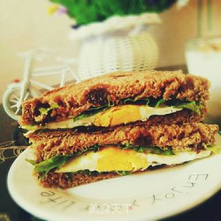 #懒人快手餐#三明治的做法步骤：5