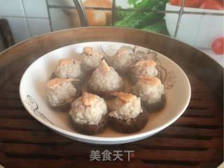 磷虾肉酿花菇的做法步骤：13