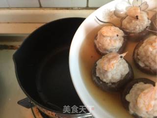 磷虾肉酿花菇的做法步骤：14