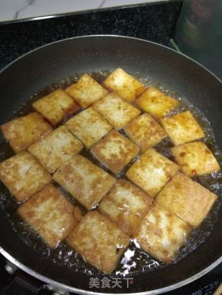 简易版煎豆腐的做法步骤：7