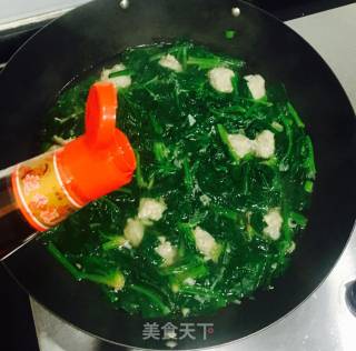 菠菜丸子汤的做法步骤：9