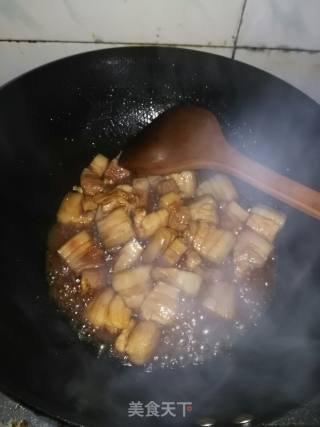 糖醋五花肉焖豆腐的做法步骤：8