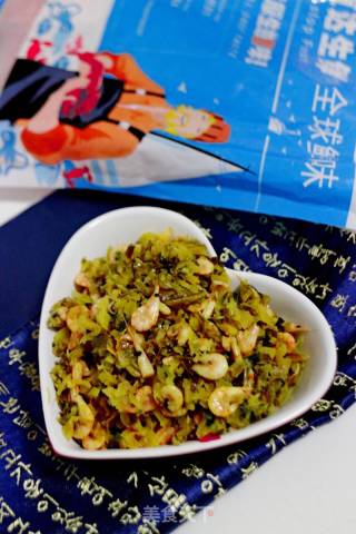 雪里蕻炒南极磷虾的做法步骤：7