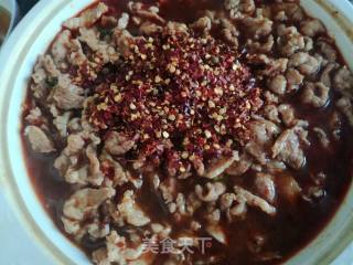 快手懒人餐一一水煮肉片的做法步骤：9