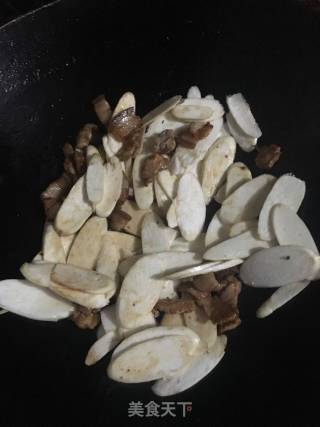 茭白肉片的做法步骤：3