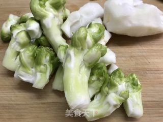 油焖抱子芥的做法步骤：2