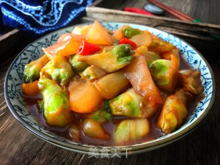 油焖抱子芥的做法步骤：12