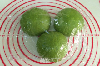 抹茶麻薯夹心软欧的做法步骤：11
