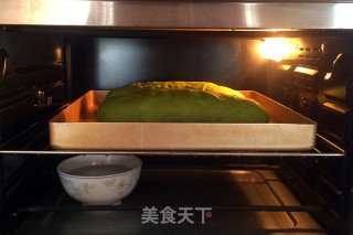 抹茶麻薯夹心软欧的做法步骤：19