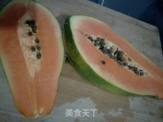 木瓜雪蛤的做法步骤：2