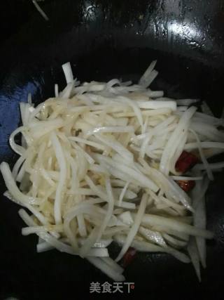 韭菜箩卜丝的做法步骤：7