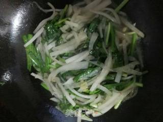 韭菜箩卜丝的做法步骤：9