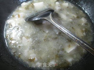 雪菜龙利鱼豆腐羹的做法步骤：10