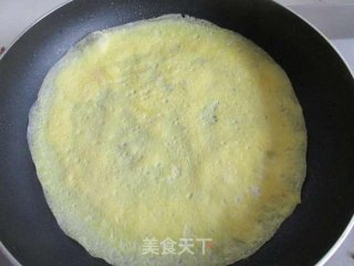 #快手懒人餐#五分钟蛋卷饭的做法步骤：4