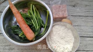 快手的懒人餐#磷虾蔬菜饼的做法步骤：1