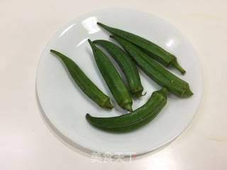 蒜香秋葵的做法步骤：1