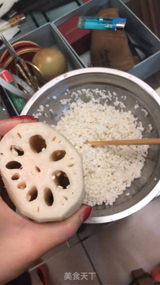 红枣糯米藕的做法步骤：2