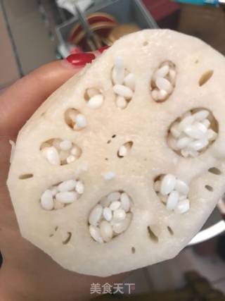 红枣糯米藕的做法步骤：3