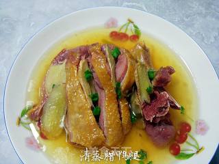 清蒸腊鸭腿的做法步骤：3